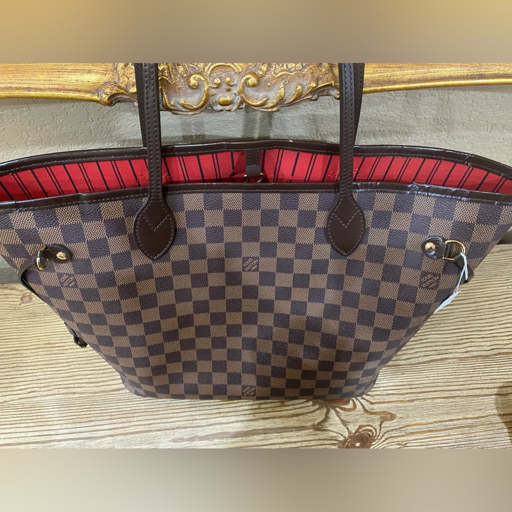 Authentic Pre Loved Louis Vuitton Neverfull MM Damier Ebene - Picture 13 of 16